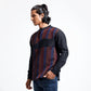 Long sleeve shirt with multicolor topstitch detail