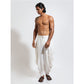 Dhoti pants with cowl at side