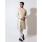Sherwani with motif embroidery scatter on body with cropped pants