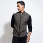 Long sleeve shirt with flatlock on body and metal zipper open