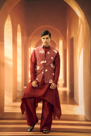 Checkered Block Printed Bandi