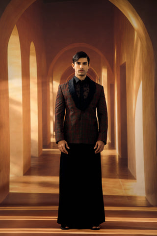 Black Checkered Jacket