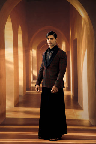 Black Checkered Jacket