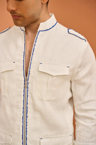 Indigo Tipped Sporty Shaket