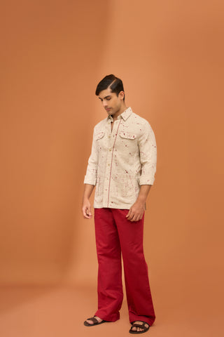 Script and Splatter Dusky Shaket