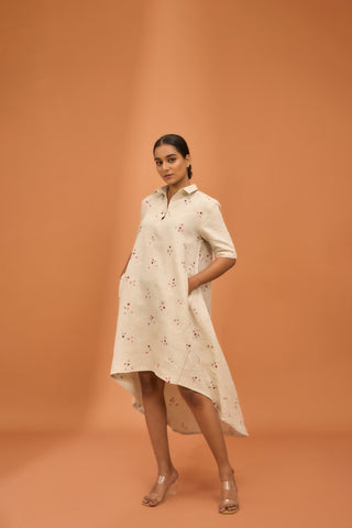 Mullet Trapeze with Floral Scatter