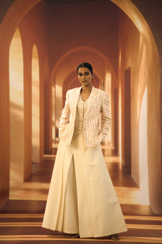 Blazer in Bone Kodi Print