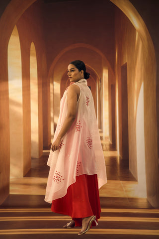 Ivory Organza Floral Applique Cozy