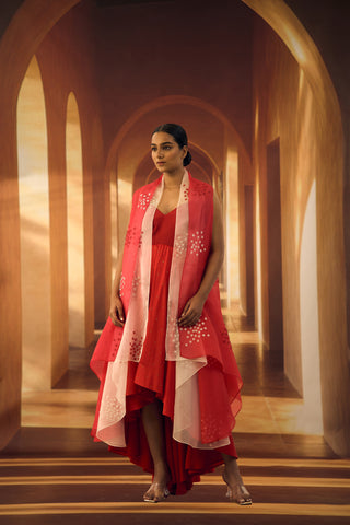 Mullet Dress with Cross Over Double Strap