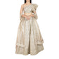Light beige lehenga and choli with nakshi embroidery