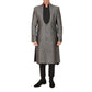 Sherwani in linen silk jaquard with built up neck