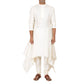 Handkerchief hem kurta with double button detail