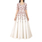 Full length dress with floral and zardozi embroidery