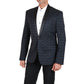 Tuxedo in Italian silk jaquard & slimfit flatfront trousers