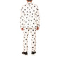 Tulip print single breasted jacket & flatfront trouser