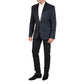Tuxedo in Italian silk jaquard & slimfit flatfront trousers