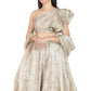 Light beige lehenga and choli with nakshi embroidery