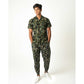 Short sleeve shirt and joggers co-ord set in camo print
